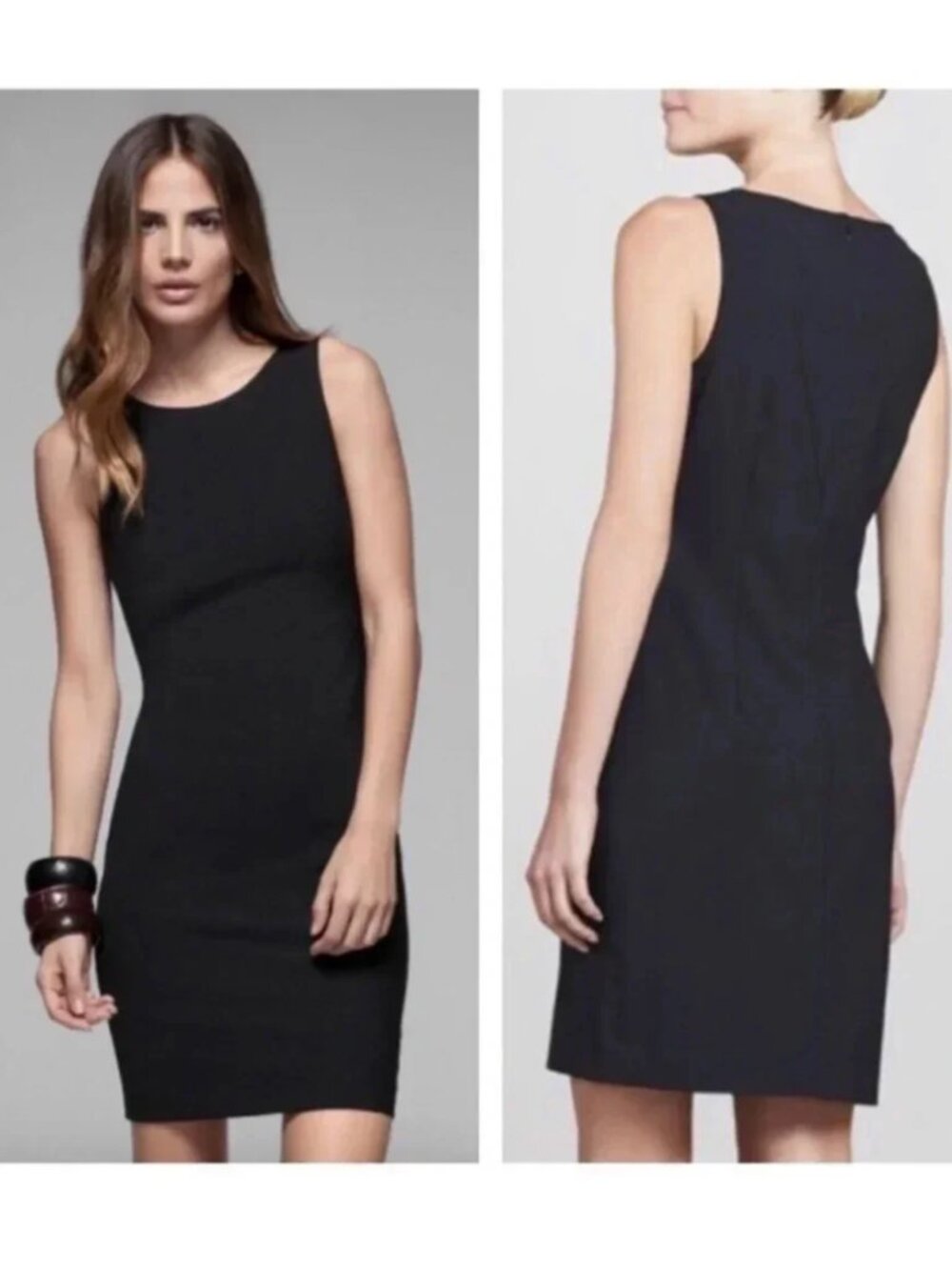 Theory Sleeveless Wool Sheath Dress Size 2